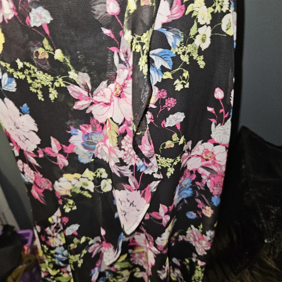 Eyeshadow Womans Spaghetti Strap Floral Dress Size S - Picture 5 of 14